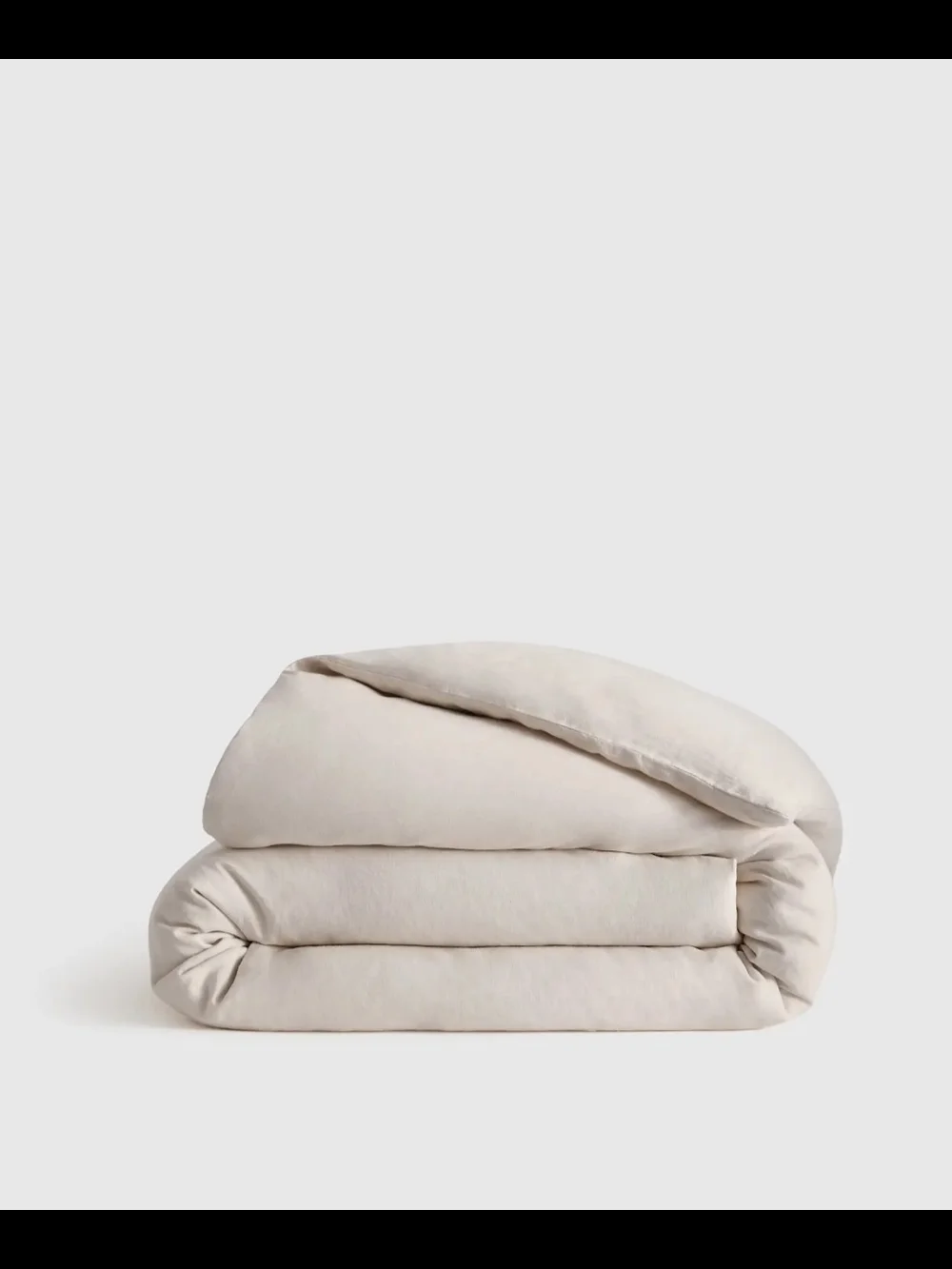 Quince European Linen Duvet Cover King/Cal King Sand